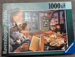 1000 Ravensburger The Cosy Shed Puzzle 15 175 2 Complete W/poster. Fixed Price $19.00.