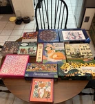 Assorted Brands Jigsaw Puzzle Lot 300/500/1000/1500PC + PUZZ-3D Castle. Fixed Price $58.00.