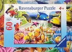 Complete Ravensburger Bks Under The Sea 60 Xl Thick Pc Puzzle Clown Fish Coral. Fixed Price $6.00.