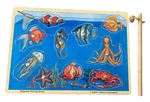 Melissa & Doug Magnetic Fishing Game Wooden Puzzle Sea Animals #17. Fixed Price $8.00.