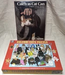 Celebri Cats And Catch As Can Jigsaw Puzzle New Factory Sealed Unopened. Fixed Price $10.00.