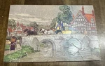 Vtg Parker Bros Pastime Wooden Puzzle "down Coach Crossing The Bridge" 69 Pcs. Fixed Price $108.95.