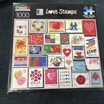 White Mountain Christmas Stamps 1000 Piece Puzzle 20 X 27 Complete Unopened. Fixed Price $20.00.