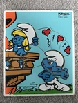 Vtg Playskool Romeo #325-6 Wooden Puzzle 12 Pc 1982 Smurfette Love Hearts. Fixed Price $14.99.
