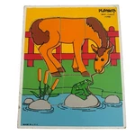 Playskool 186-07 Horse 5 Piece Wooden Jigsaw Puzzle Made In Usa Board. Fixed Price $16.97.