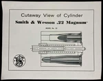 Smith & Wesson 1950S Advertising Poster Sign Cutaway 22 Magnum Model 53 Cylinder. Fixed Price $23.99.