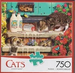 Steve Read Buffalo Games 750 Piece Jigsaw Puzzle Doorstep Raiders. Fixed Price $18.99.