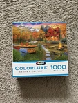 White Mountain #1269 - Cozy Cabin 1000 Piece Puzzle. Fixed Price $12.00.