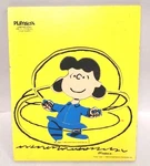 Vintage Playskool Wooden Puzzle #230-12 1970 Peanuts Lucy Jumping Rope. Fixed Price $20.00.