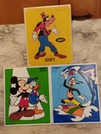 3 Vtg Playskool Disney Frame Tray Puzzle Mickey Mouse, Donald Duck, Jaymar Goofy. Fixed Price $24.99.