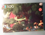 Vintage Good Old Days Puzzle Those Were The 500 Pcs Mb Skinny Dipping New. Fixed Price $26.99.