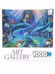 New 1000 Piece Puzzle Dolphin Dreams Art Gallery 27" 19" Sure-lox Fast Ship B1. Fixed Price $25.99.