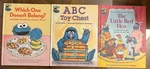 Vintage Sesame Street Club, Jim Henson Muppets 3 Books, 1981 Golden Press. Fixed Price $9.99.
