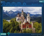 Buffalo Games 2000-PIECE Jigsaw Puzzle New Schwanstein Castle, Bavaria Sealed. Fixed Price $12.95.