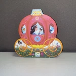 Djeco Elise Carriage Silhouette Jigsaw Puzzle Colorful Princess & Castle +5 Yrs. Fixed Price $10.99.