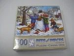 Bits & Pieces Puzzle "building Snowman Day" Liz Goodrick-dillon New. Fixed Price $9.00.