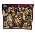 New Wine Country 1000 Pc Puzzle By White Mountain Larger Pieces Quality Vino. Fixed Price $22.75.