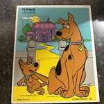 Playskool Wooden Frame-tray 1980 Hanna Barbera "c'mon Scooby Doo" Puzzle #340-1. Fixed Price $12.99.
