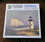 Spilsbury William Phillips Brant Point Homecoming 1000 Pc Puzzle Lighthouse Boat. Fixed Price $24.00.