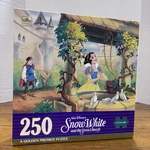 Vtg Disneys Snow White And The Dwarfs 250 Piece Jigsaw Puzzle By Golden 5017C1. Fixed Price $24.99.