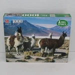 Llama Andes Mountains Chile Puzzle Milton Bradley Big Ben 1000 Piece New 4962-2. Fixed Price $18.99.