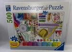 Ravensburger 500XLPC Needlework Station Lars Stewart Jigsaw Puzzle. Fixed Price $20.00.