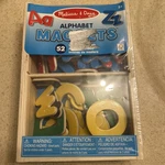 New Melissa & Doug Wooden Magnetic Alphabet, Letters Item # 448 Age 3+. Fixed Price $15.00.