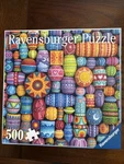 Ravensburger Happy Beads Elspeth Mclean 500 Piece Jigsaw Puzzle Complete. Fixed Price $7.99.