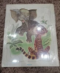 Playskool Saggy Baggy Elephant Frame Tray Puzzle 80-1A Golden Press. Fixed Price $11.55.