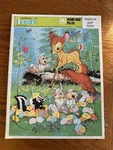 Vintage Disney Golden Frame Tray Puzzle Bambi 4510-08G. Fixed Price $19.99.