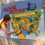 United States Puzzle Map Floor Master Pieces Really Big 2 X 3. Fixed Price $9.99.