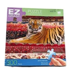 Milton Bradley Ez Grasp Tiger At Rest 300 Pieces Puzzle Complete. Fixed Price $15.95.