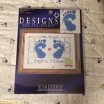 Janlynn 3051-18 Baby Feet Cross Stitch Kit Sampler Framed Picture Embroiderynip. Fixed Price $8.50.