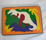 Vintage Dinosaur Crepe Foam Puzzle Set Lauri Lr 2903 Tyrannosaurus 16 Pcs Euc. Fixed Price $24.50.