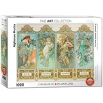 Eurographics Four Seasons By Alphonse Maria Mucha (1000 Piece) Puzzle,jigsaw. Fixed Price $29.79.