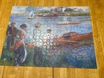 Oarsmen Chatou 500 Pc. Pomegranate Puzzle Art Auguste Renoir Complete. Fixed Price $9.95.