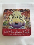 Usaopoly Snoopy Jigsaw Puzzle -tom Everhart Nobody Barks L.a. Peanuts Tin Box. Fixed Price $30.00.