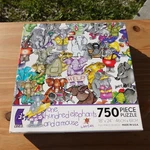 Ceaco Whitlark "one Hundred Elephants And Mouse" 750 Pc Puzzle Sealed. Fixed Price $15.00.