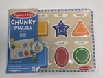 Melissa And Doug Shapes Wooden Chunky Puzzle 8 Pieces New Sealed. Fixed Price $14.88.