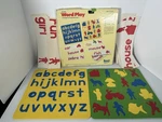 1983 Lauri Teaching Toys Crepe Rubber Puzzle Word Play Alphabet #2308 Usa. Fixed Price $25.00.