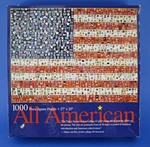 Ceaco All American Flag Jigsaw Puzzle 1000 Pieces Postage Stamps Diana Van Nes. Fixed Price $39.99.