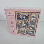 Sunsout "cat Afghan" Jigsaw Puzzle Artwork By Linda Picken Mini 100 Pc New. Fixed Price $14.97.