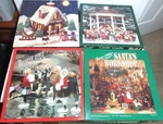 4 Complete Vtg Christmas 500 Pc Puzzles Springbok Gingerbread & Byers Choice. Fixed Price $26.00.