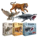 Tiger, Shark And Owl Animal Anatomy Floor Bundle 100-PIECE Puzzles. Fixed Price $67.99.