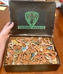 1950S Par Picture Puzzle About 750 Pieces Wooden Jigsaw Unknown Image. Fixed Price $1700.00.