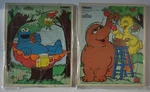 Playskool Vint Wooden Sesame Street Puzzles Set Of 315-29/315-33 Ages 2-5. Fixed Price $9.69.