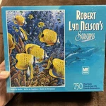 Robert Lyn Nelson's Seascapes 750 Piece Hasbro Butterfly Ballet Puzzle Sealed. Fixed Price $35.00.