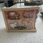 New Melissa & Doug 4 Mini Wooden Puzzles Pack Set Animal Zoo Farm Ocean. Fixed Price $15.00.