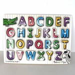 Melissa & Doug Lift See Abc Wooden Peg Puzzle #8453 Complete 26PCS. Fixed Price $8.99.