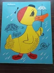 Playskool 6 Piece Vintage Wooden Duck Themed Puzzle 275-30. Fixed Price $19.00.